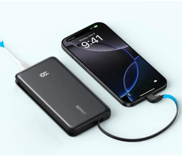 ANKER Zolo Power Bank 10000mAh 22.5W Built-In USB-C Cable Black A110DH11 - 1371534 - zdjęcie 4